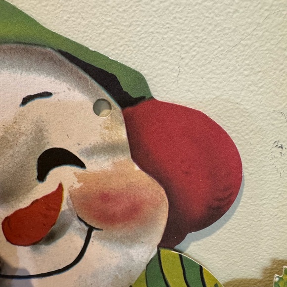 Vintage die cut snowman - Picture 7 of 7